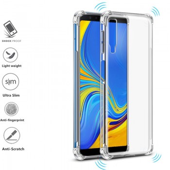 Silikoninis-Anti shock 1 mm. storio dėklas (GALAXY A7 2018)